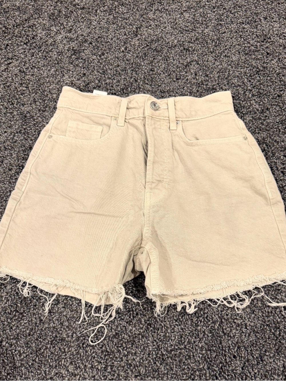 PacSun 90's Girlfriend Denim Shorts – Khaki/Stone – Size 24